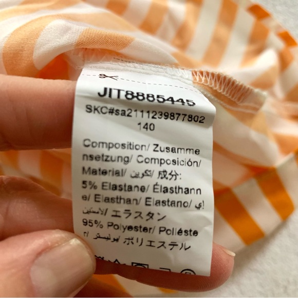 SHEIN Curve Short Flutter Sleeve Mini Striped Dress XL - Picture 6 of 8